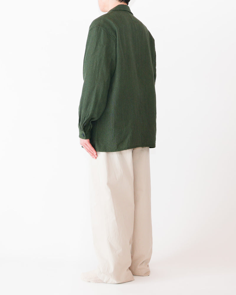 Wool Silk Tweed 3-Button Jacket