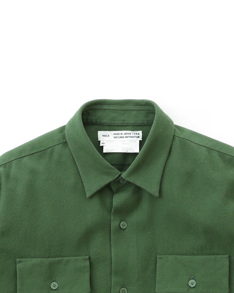 Button Shirt Flap Pocket