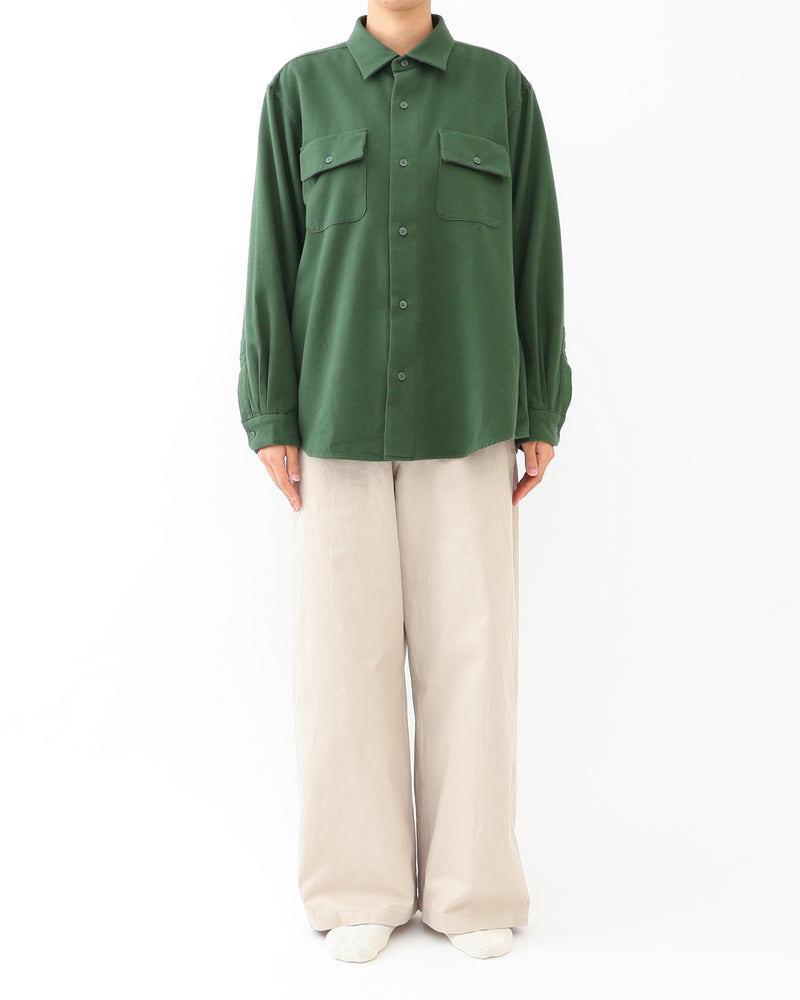 Button Shirt Flap Pocket