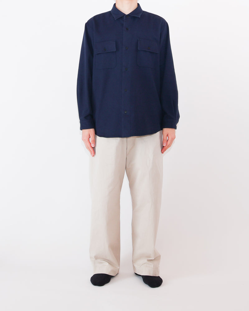 Button Shirt Flap Pocket