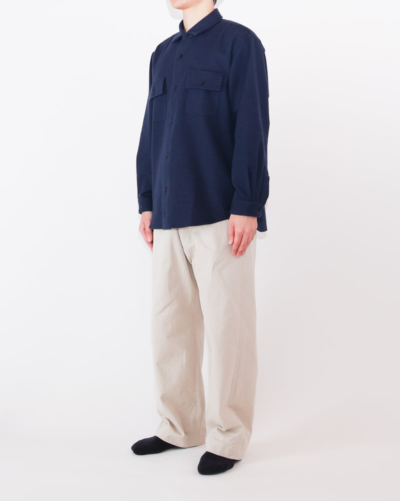 Button Shirt Flap Pocket