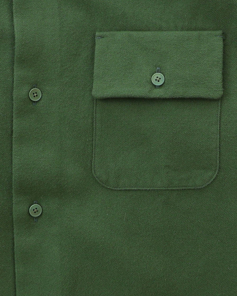 Button Shirt Flap Pocket