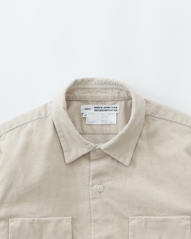 Button Shirt Flap Pocket