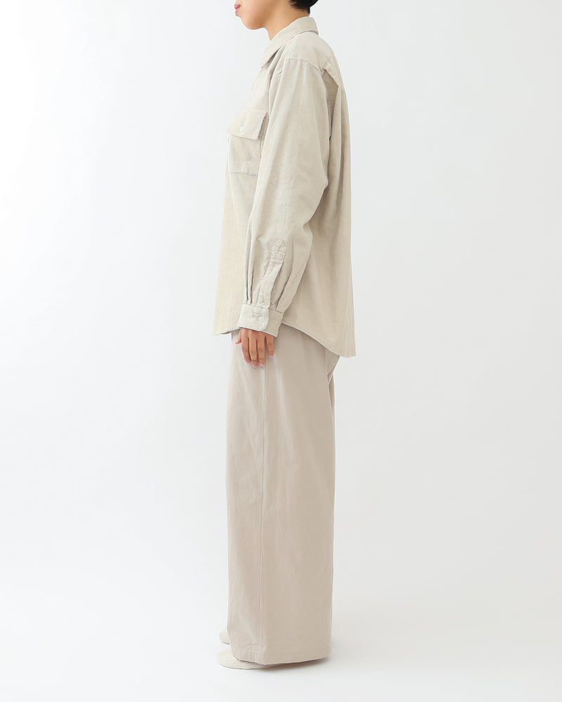 Button Shirt Flap Pocket