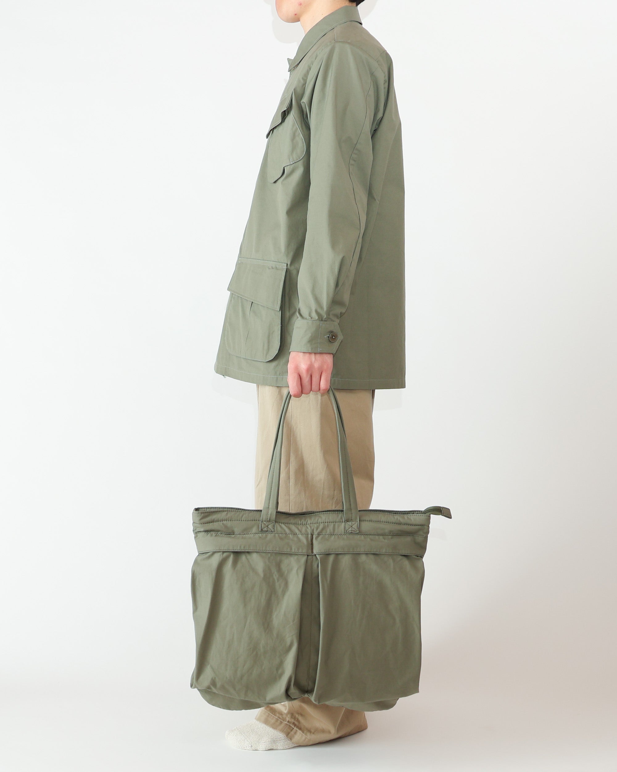 ヤエカ ヘルメットバッグ カーキ ヘルメットバッグ⁄LIKEWEAR⁄--⁄KHK
