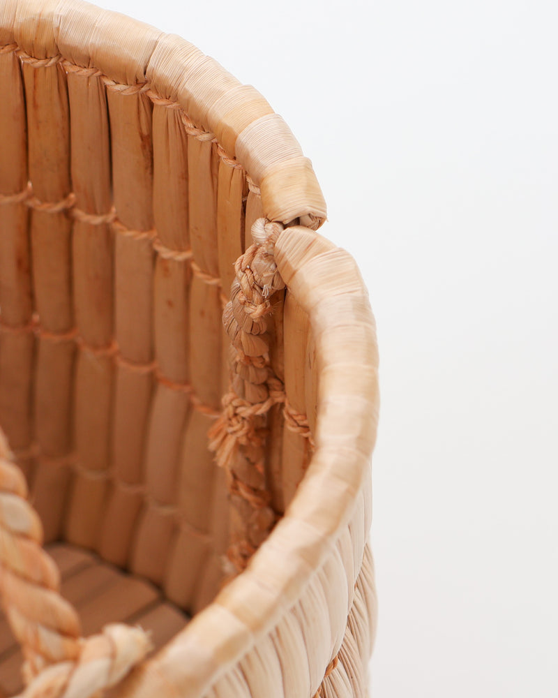 がま細工の手提げ