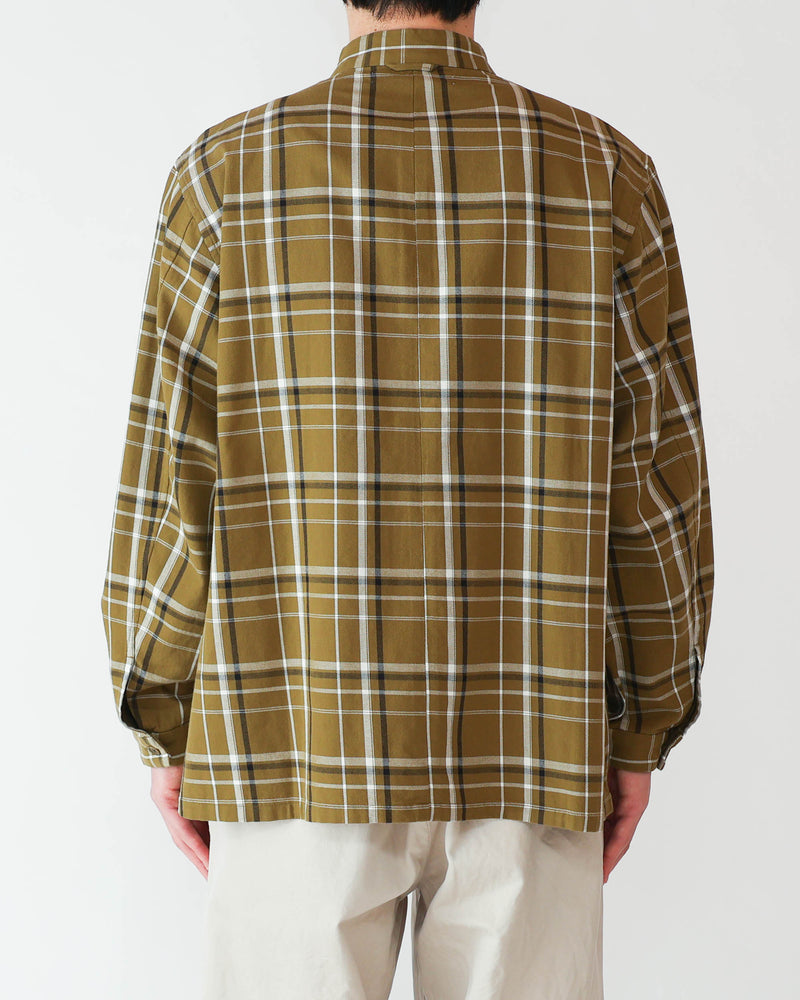 Button Shirt  Band Collar