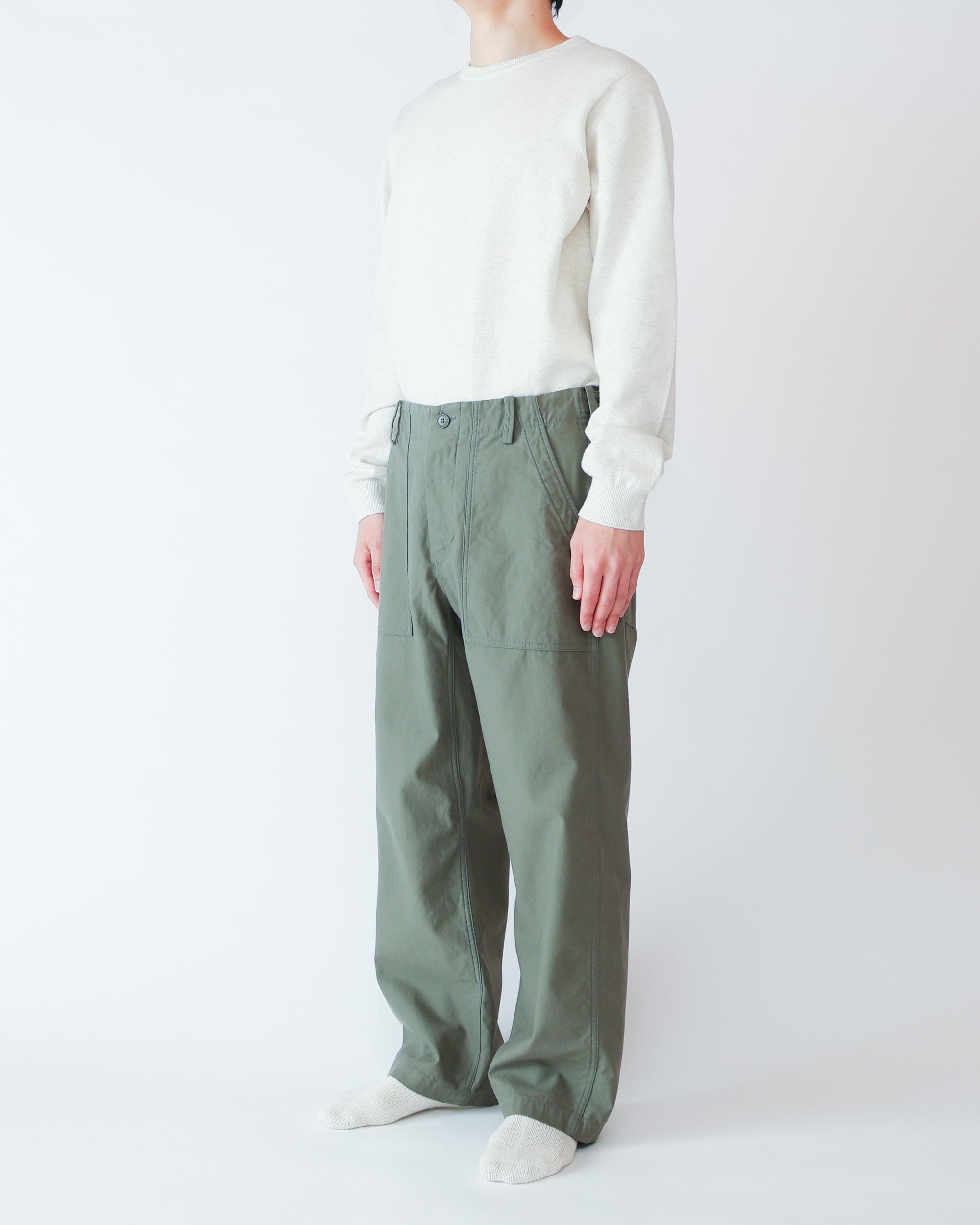 【限界お値下げ☺︎】新品・未開封　YAECA ベイカーパンツ YAECA LIKE WEAR メンズ&レディス ベイカーパンツ（オリーブポプリン