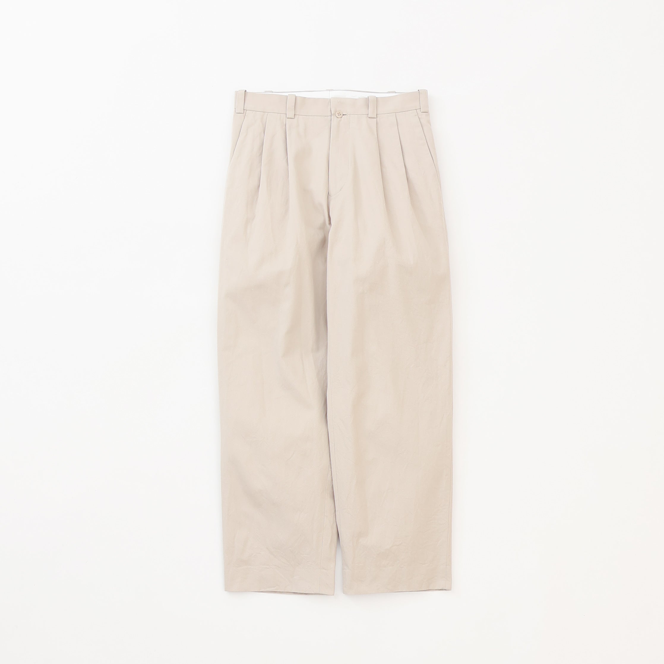 Chino Trousers Two-Tuck Straight – YAECAYA