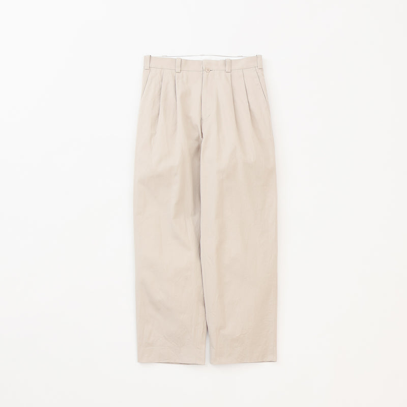 Chino Trousers Two-Tuck Straight