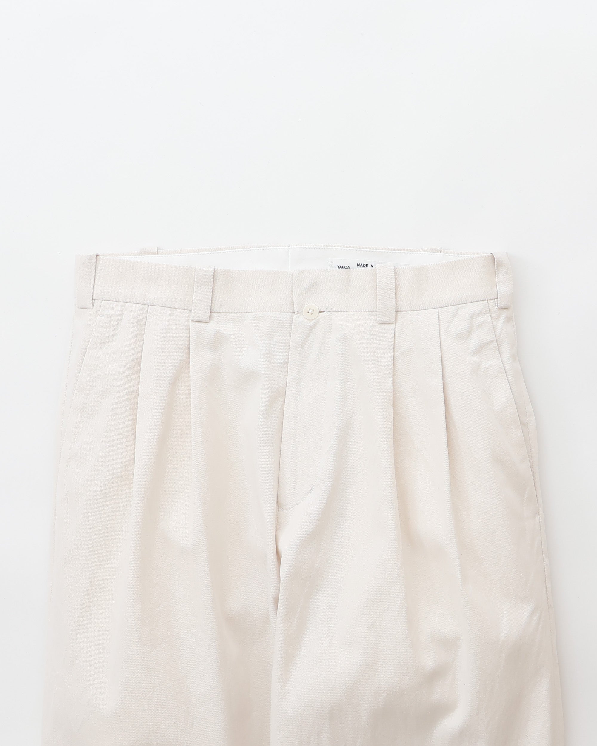 Chino Trousers Two-Tuck Straight – YAECAYA