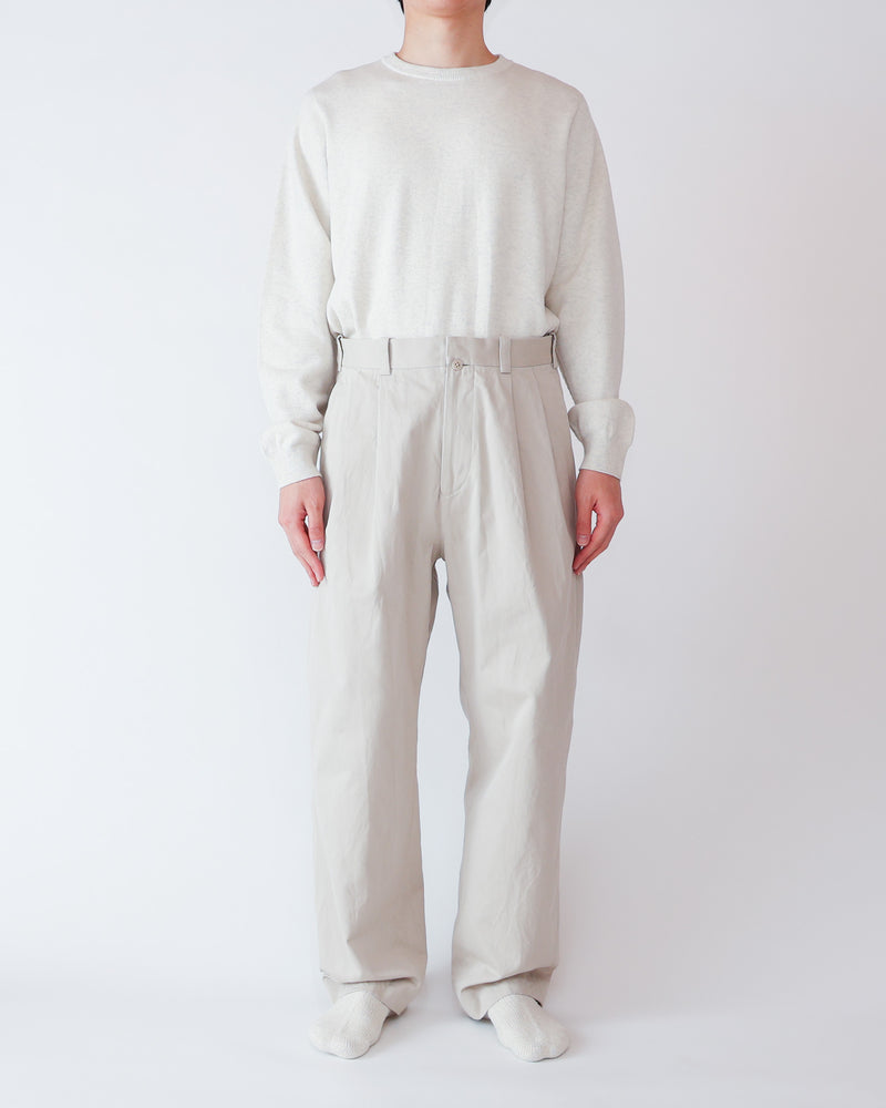 Chino Trousers Two-Tuck Straight