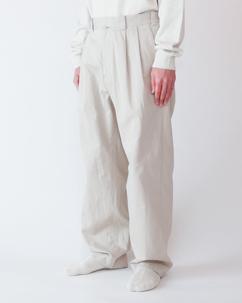 Chino Trousers Two-Tuck Straight