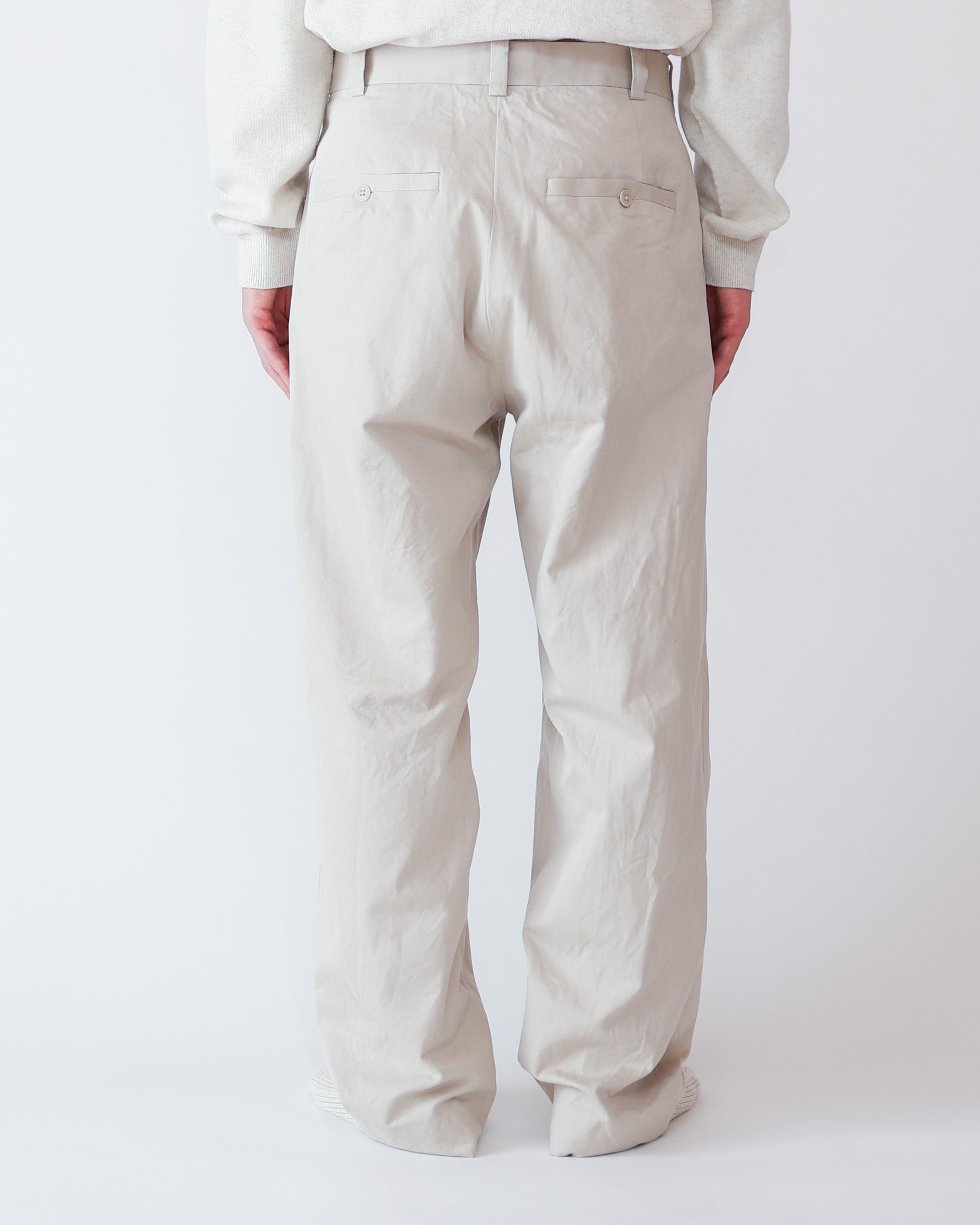 Chino Trousers Two-Tuck Straight – YAECAYA