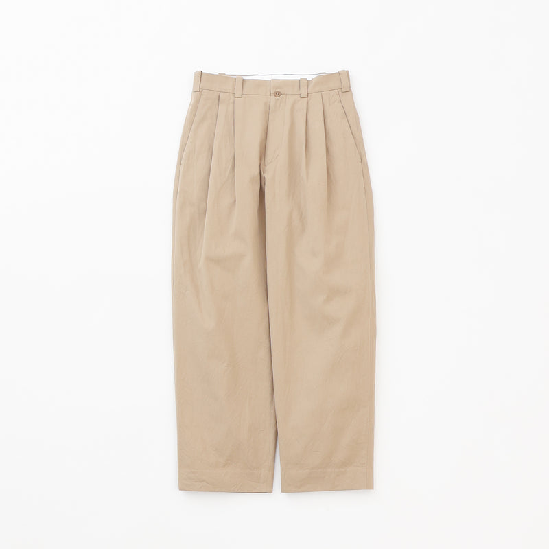Chino Trousers Two-Tuck Tapered