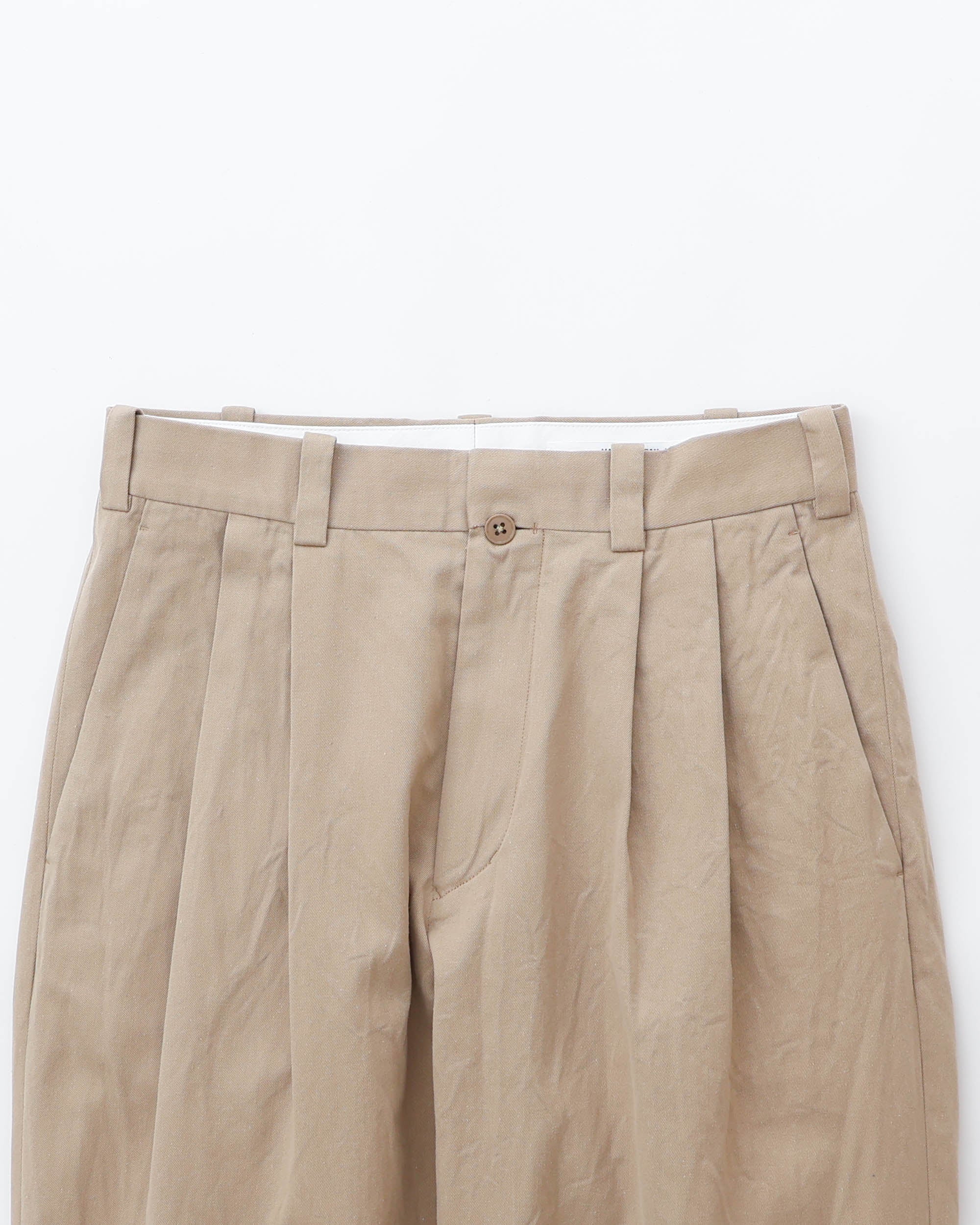 Chino Trousers Two-Tuck Tapered – YAECAYA