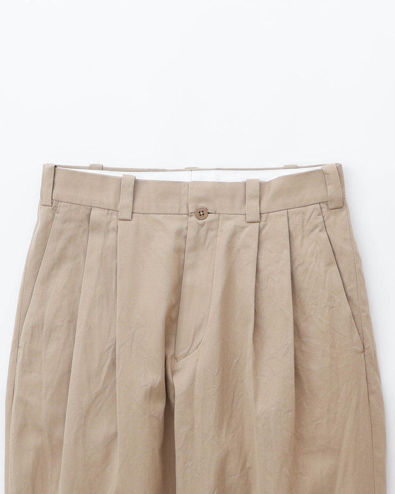 Chino Trousers Two-Tuck Tapered