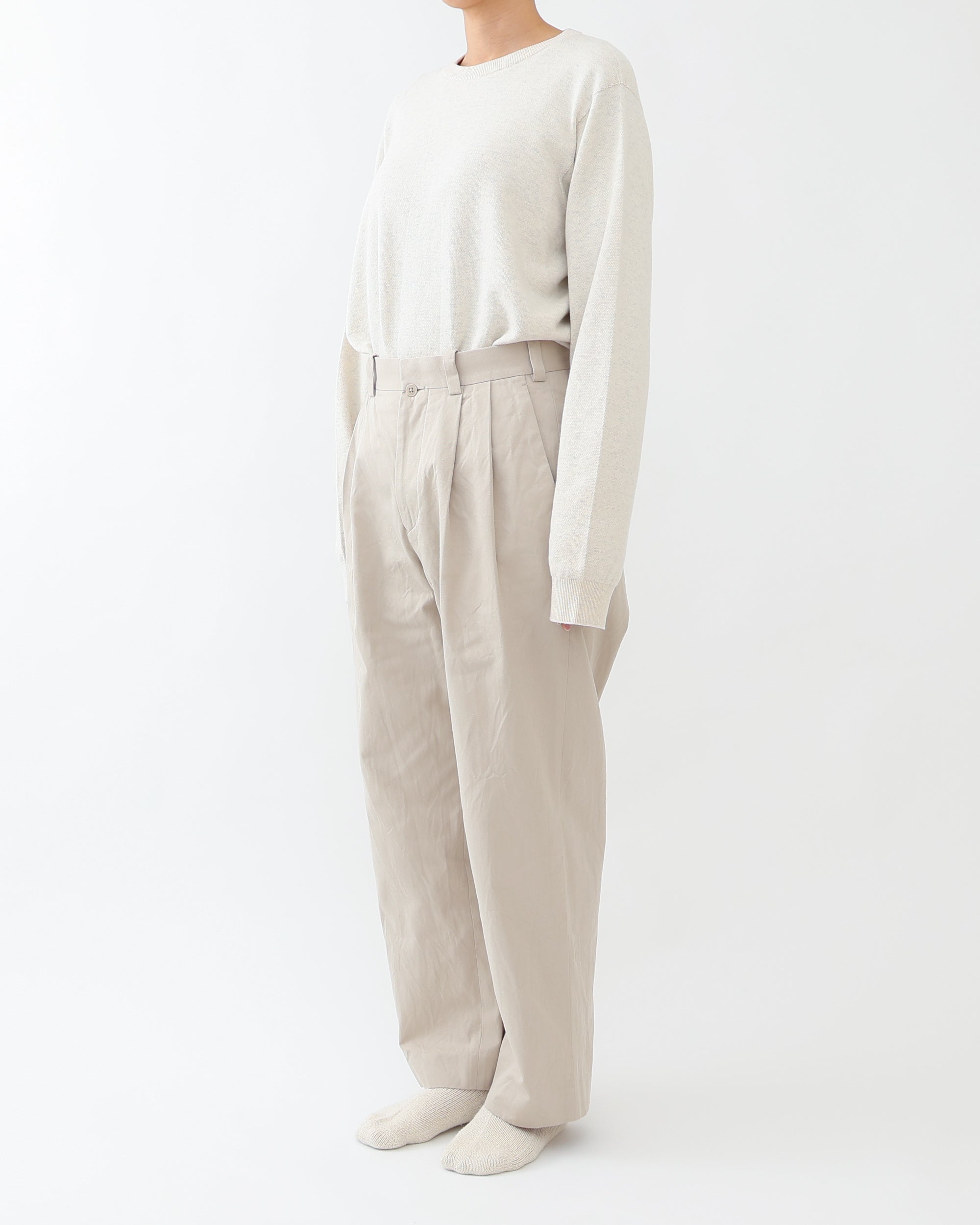 Chino Trousers Two-Tuck Tapered – YAECAYA