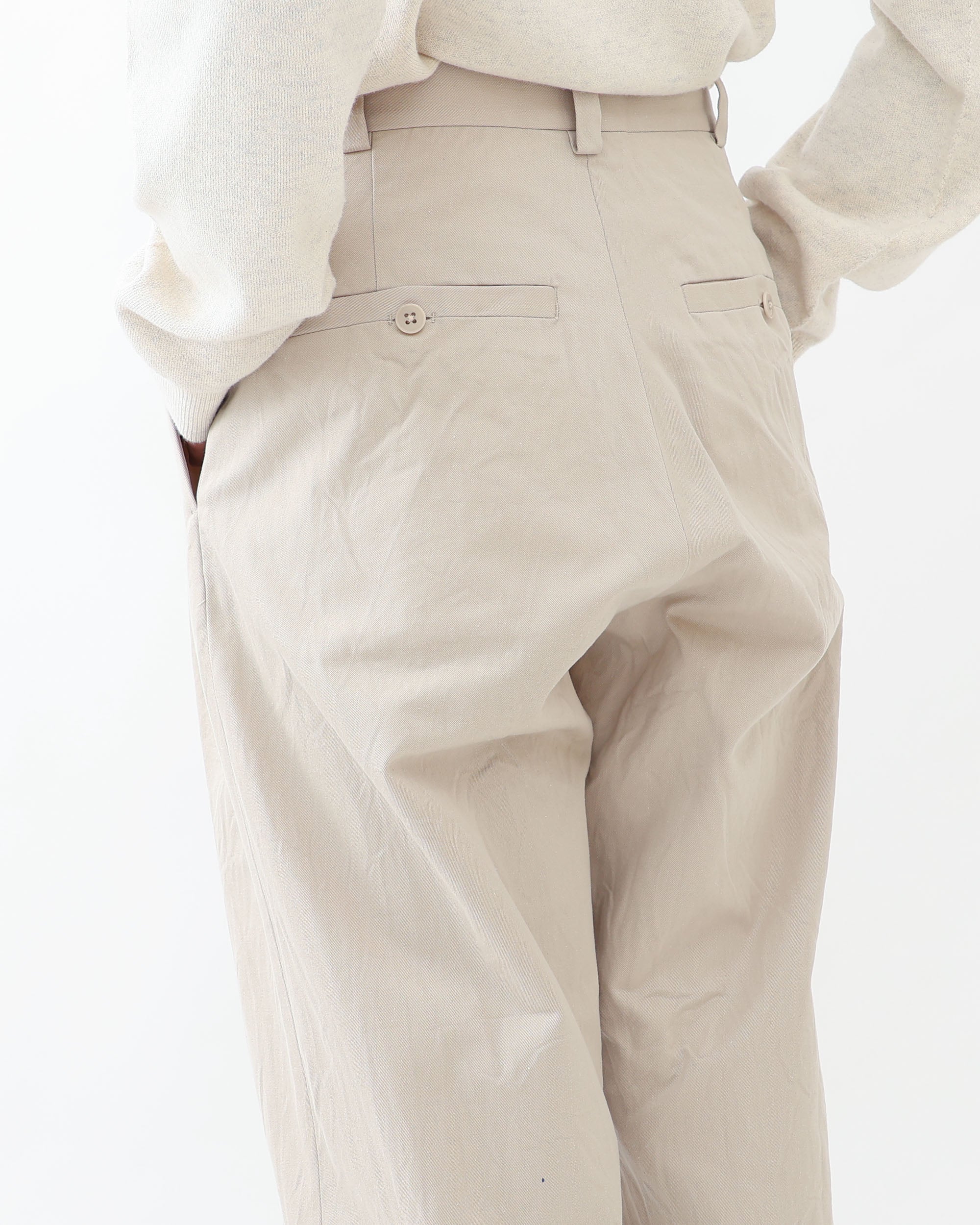 Chino Trousers Two-Tuck Tapered – YAECAYA