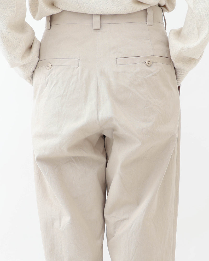 Chino Trousers Two-Tuck Tapered