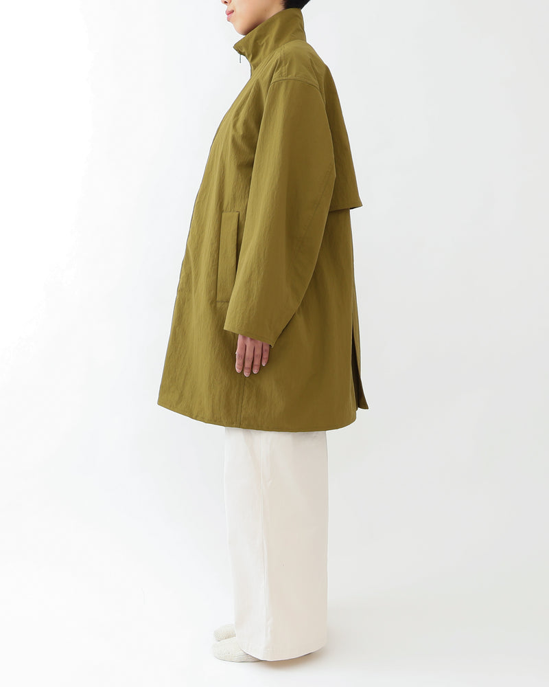 Zip Coat With Stand Collar