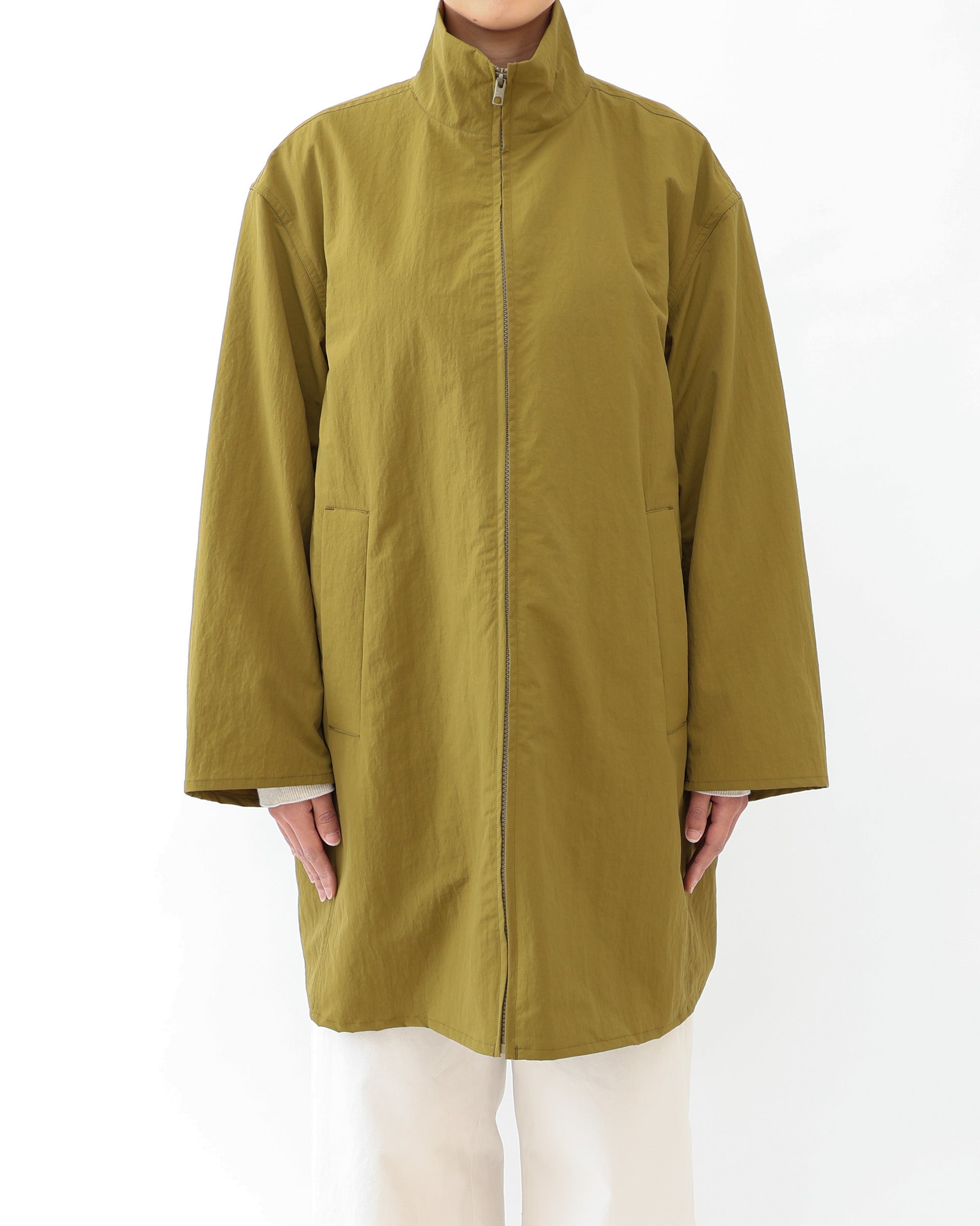 ジャケット・アウター Eaphi STAND COLLAR COAT Zip Coat With Stand Collar – YAECAYA