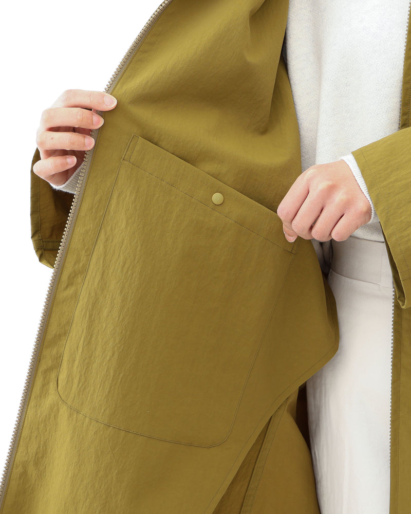 Zip Coat With Stand Collar