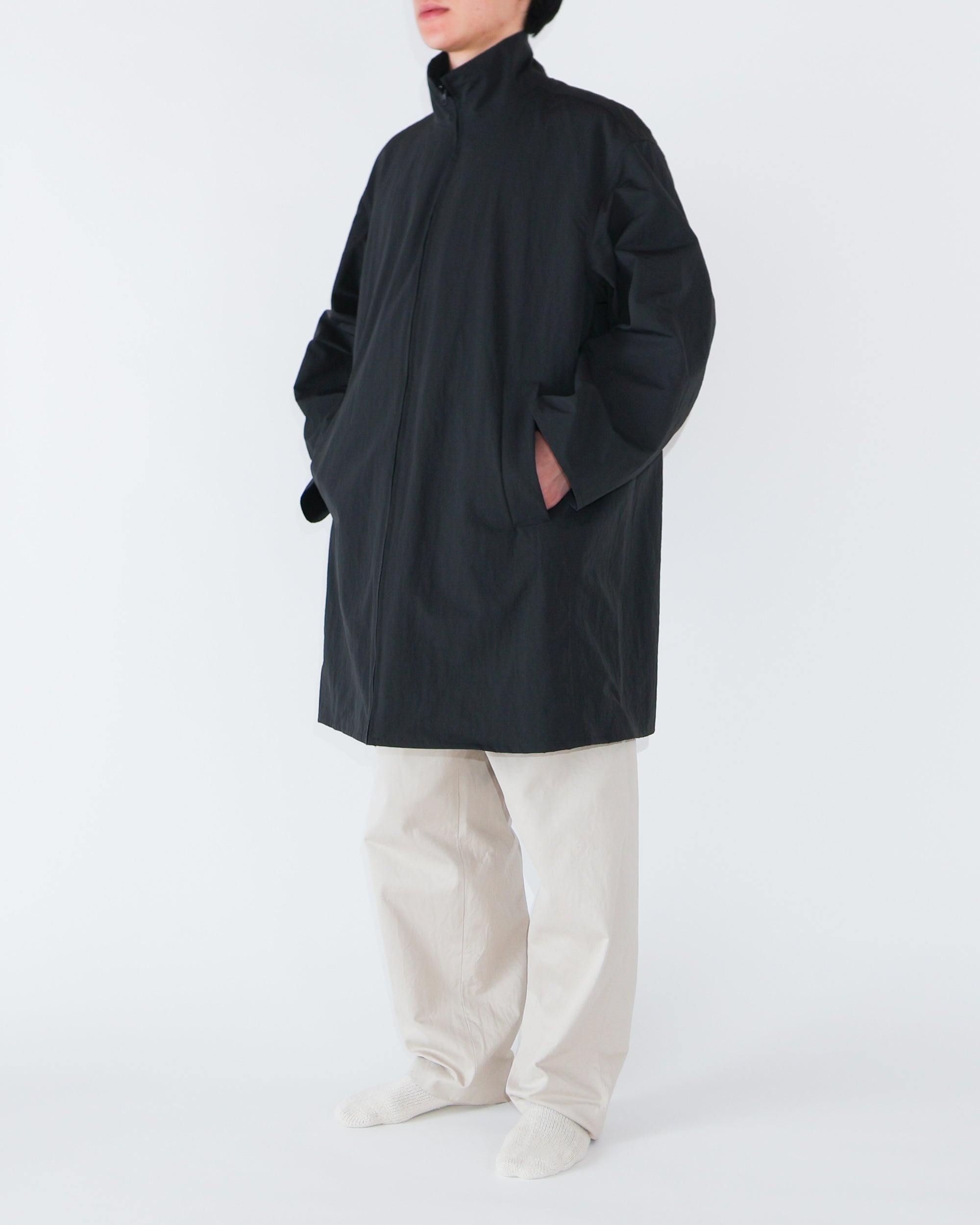 Zip Coat With Stand Collar – YAECAYA