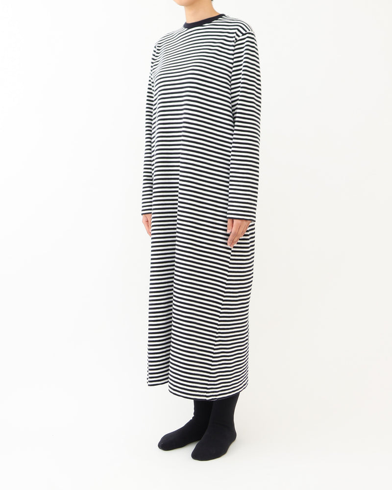 Slub Yarn Long-Sleeve T-shirt Dress
