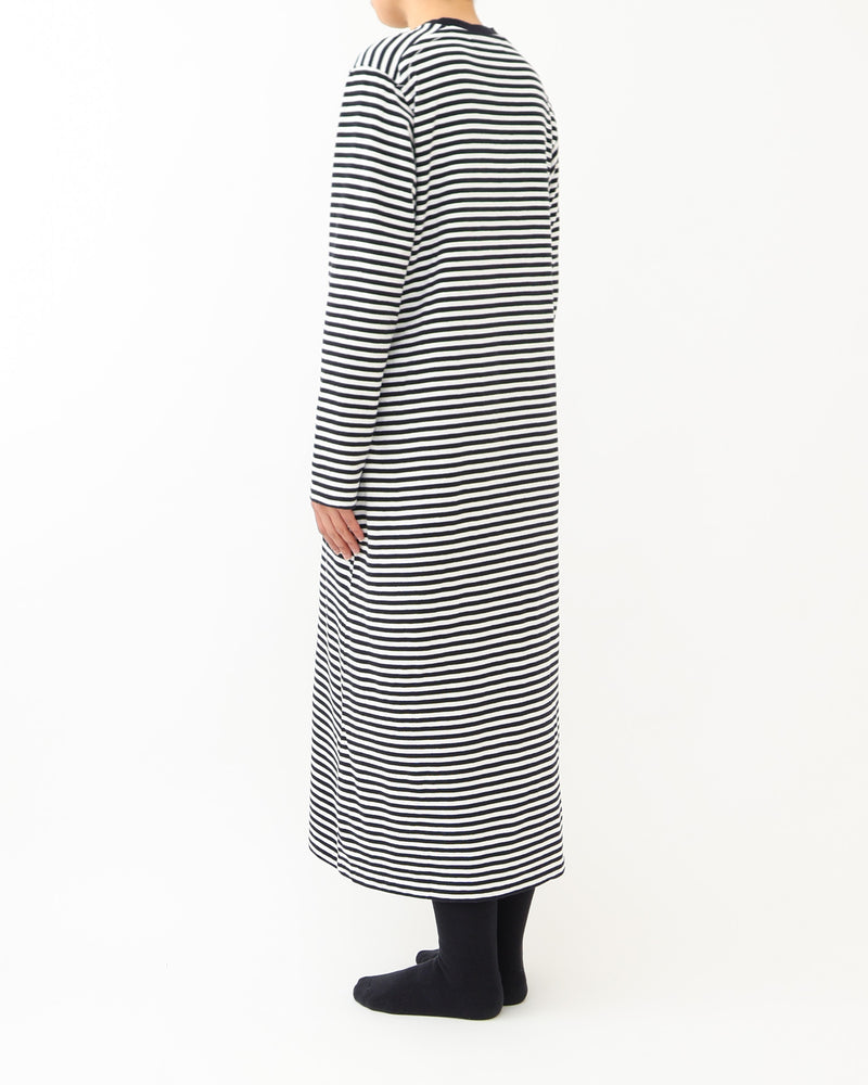 Slub Yarn Long-Sleeve T-shirt Dress