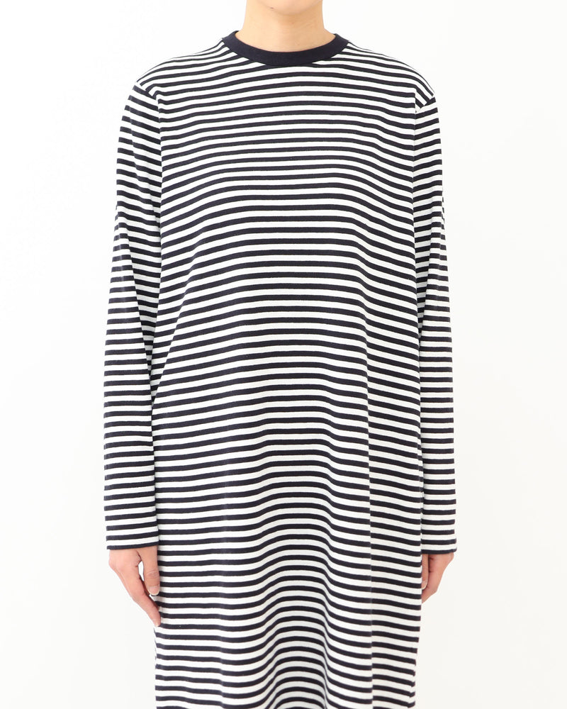 Slub Yarn Long-Sleeve T-shirt Dress