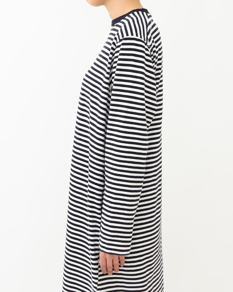 Slub Yarn Long-Sleeve T-shirt Dress