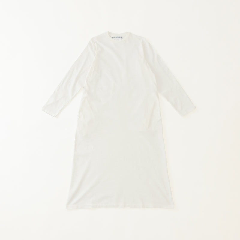 Slub Yarn Long-Sleeve T-shirt Dress