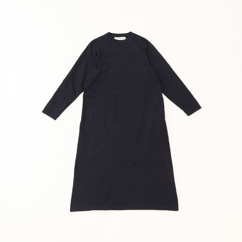 Slub Yarn Long-Sleeve T-shirt Dress