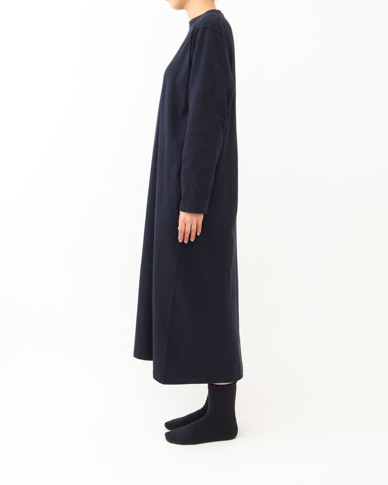Slub Yarn Long-Sleeve T-shirt Dress