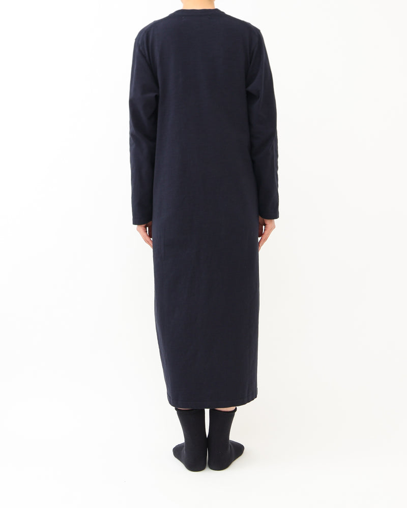 Slub Yarn Long-Sleeve T-shirt Dress