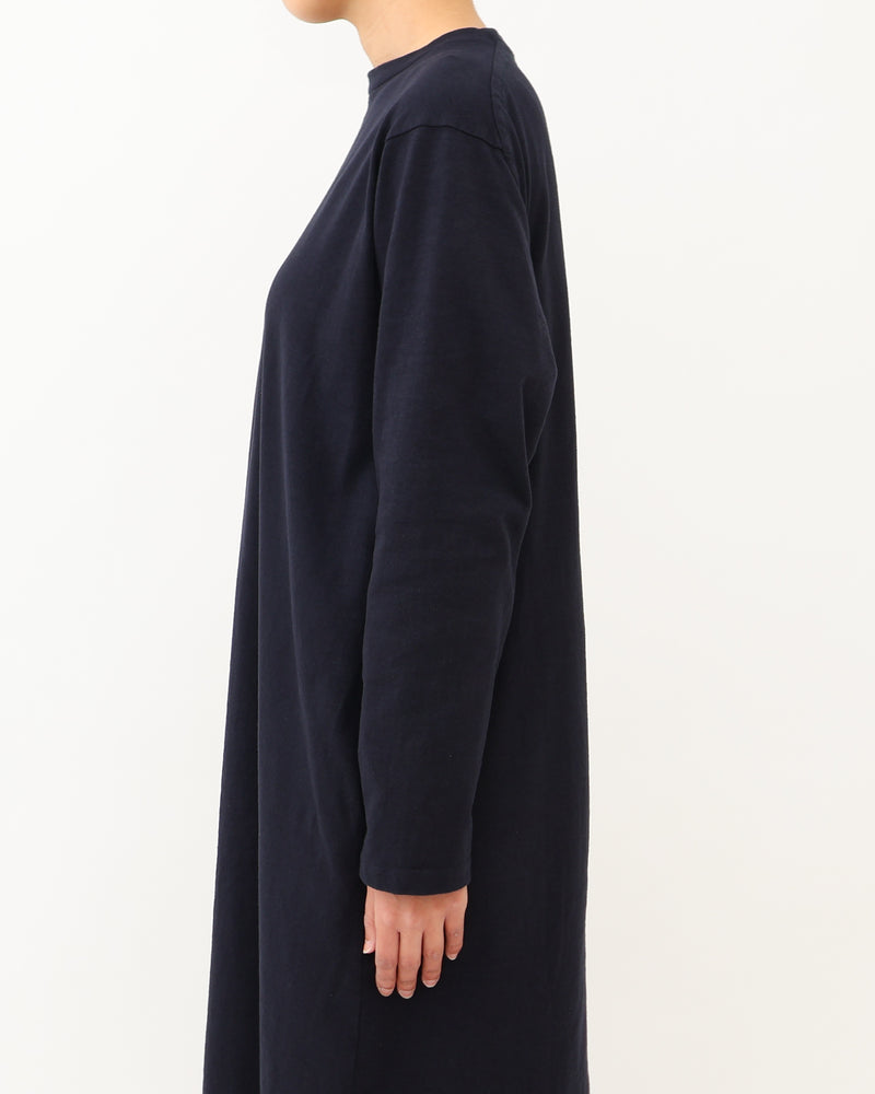 Slub Yarn Long-Sleeve T-shirt Dress