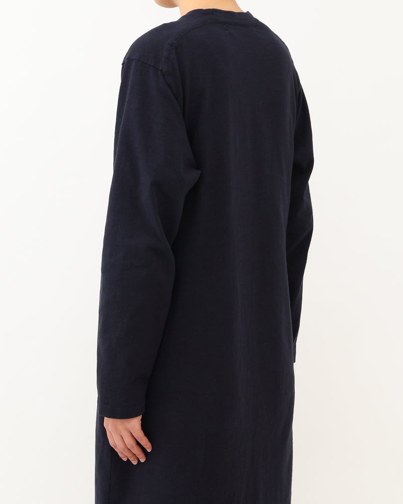 Slub Yarn Long-Sleeve T-shirt Dress