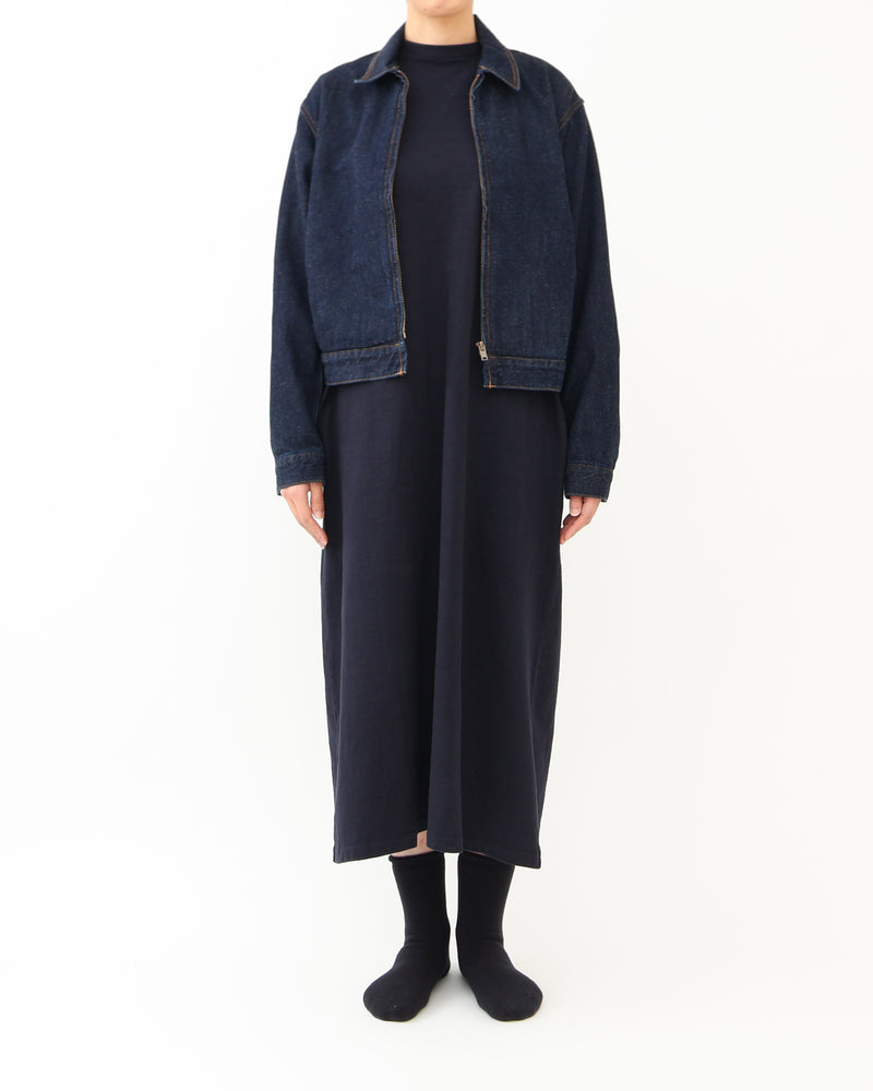 Slub Yarn Long-Sleeve T-shirt Dress