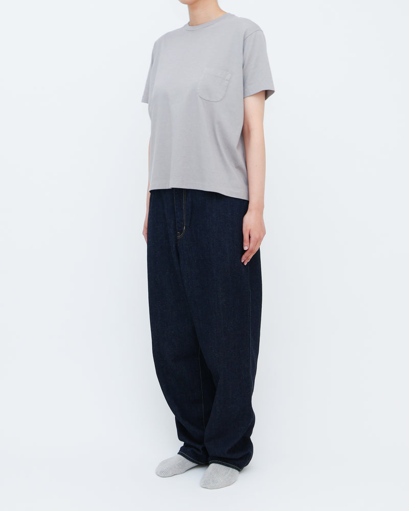 Compact Fit Densely Knit T-Shirt with Pocket