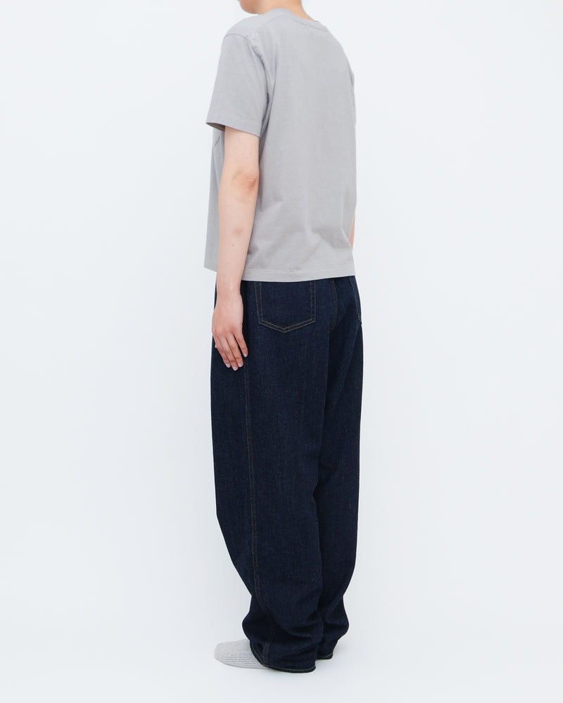 Compact Fit Densely Knit T-Shirt with Pocket
