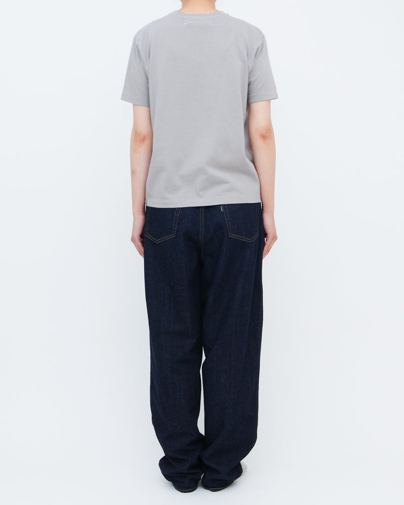 Compact Fit Densely Knit T-Shirt with Pocket