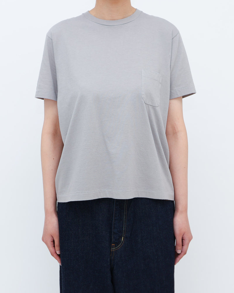 Compact Fit Densely Knit T-Shirt with Pocket