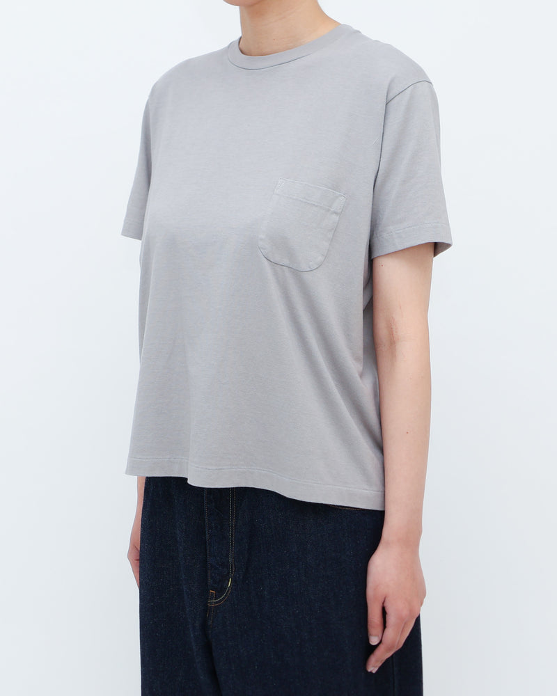Compact Fit Densely Knit T-Shirt with Pocket