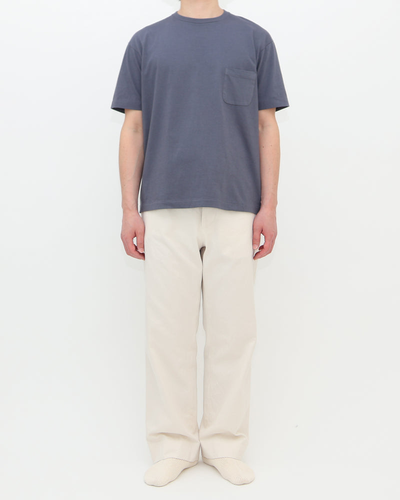 Compact Fit Densely Knit T-Shirt with Pocket