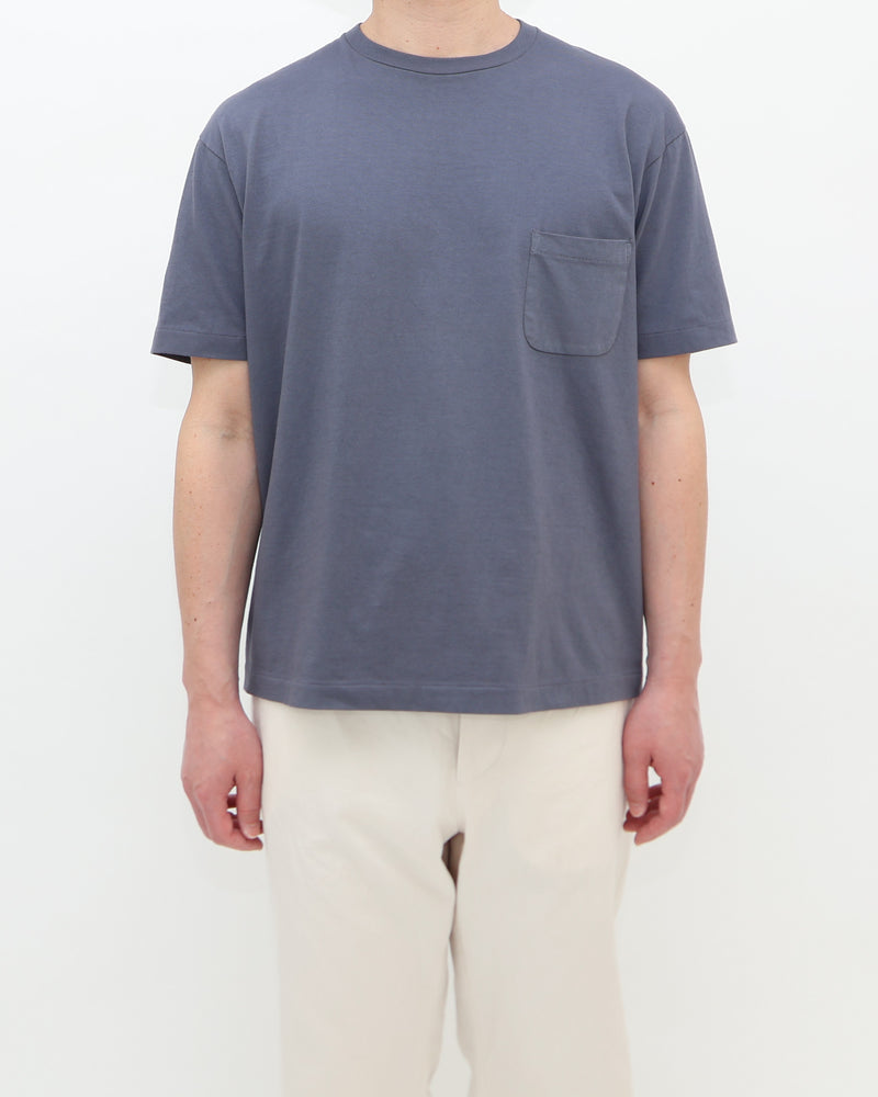 Compact Fit Densely Knit T-Shirt with Pocket