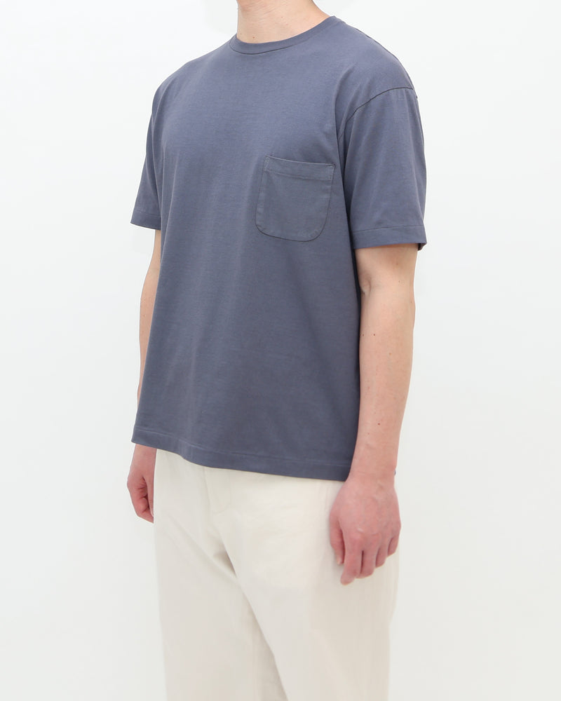 Compact Fit Densely Knit T-Shirt with Pocket