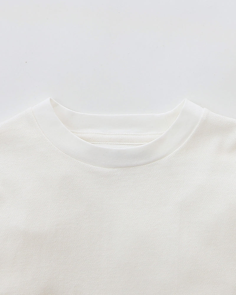 Piqué Long Sleeve T-Shirt