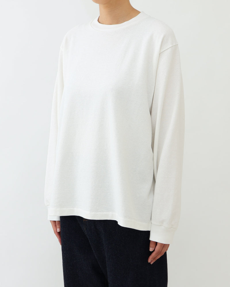 Piqué Long Sleeve T-Shirt