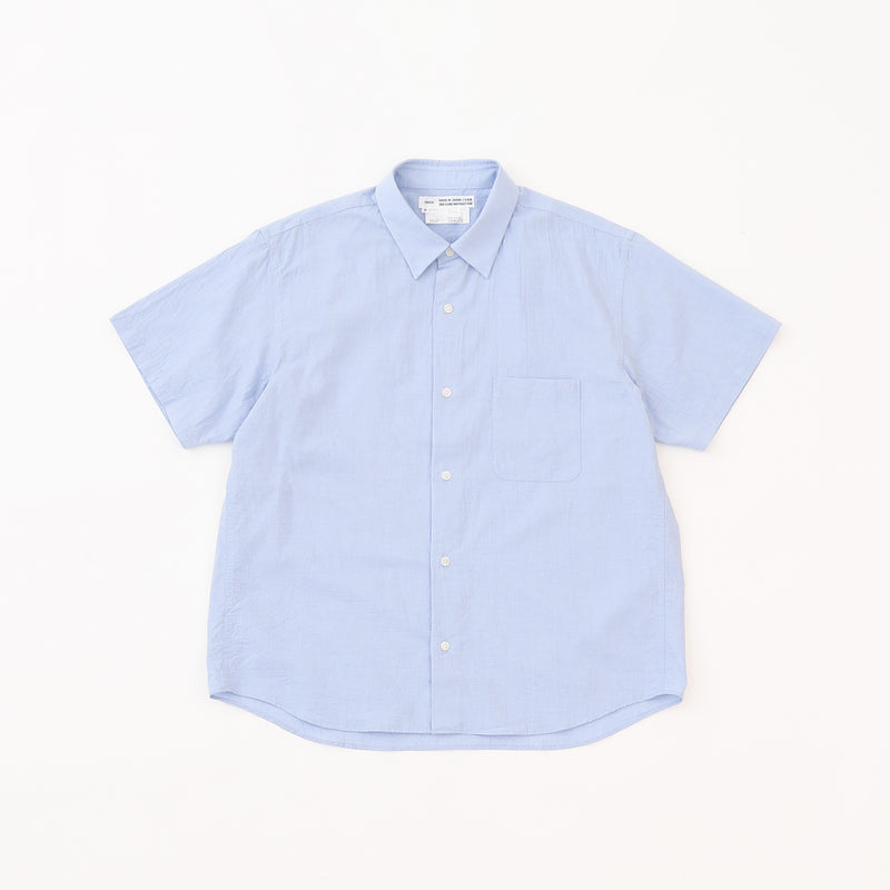 Button Shirt Wide Short Sleeve